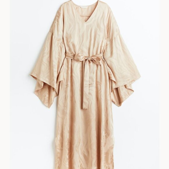 Limited edition! Cream off white kimono kaftan dress - Picture 1 of 3